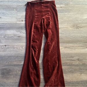 Free People Slim Pull-On Velvet Pants